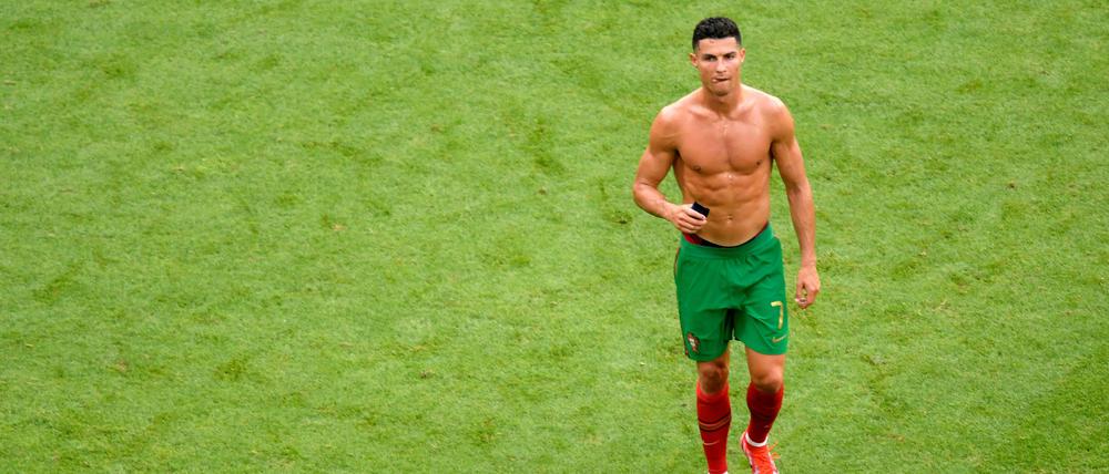 Auch bei dieser EM war Cristiano Ronaldo nach einem Vorrundenspiel oberkörperfrei zu sehen.