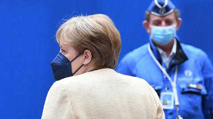 Bundeskanzlerin Angela Merkel (CDU) in Brüssel