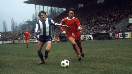Ludwig Müller (li.) wurde mit Hertha BSC Vizemeister.