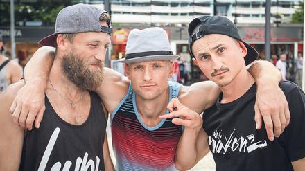 Die DDR hat Spuren hinterlassen. Rossi, Lehmi und Kelox haben die „Saxonz“ vor sieben Jahren gegründet und sind enge Freunde. 