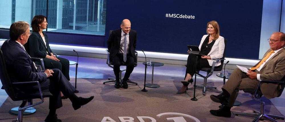 Die Kanzlerkandidaten in der ARD.