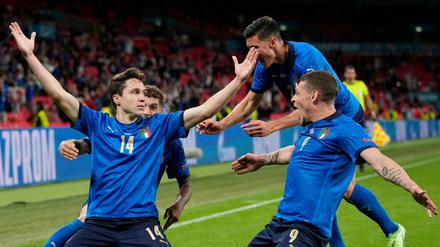 Federico Chiesa erlöste Italien mit seinem Treffer in der Verlängerung.