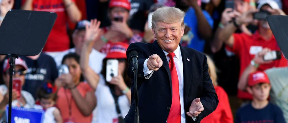Wieder im Wahlkampf: Donald Trump in Wellington, Ohio
