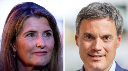 Tina Hassel, Studioleiterin und Chefredakteurin Fernsehen im ARD-Hauptstadtstudio, und Norbert Himmler, Programmdirektor ZDF, treten gegeneinander in der Wahl um das Amt des ZDF-Intendanten in Mainz an.
