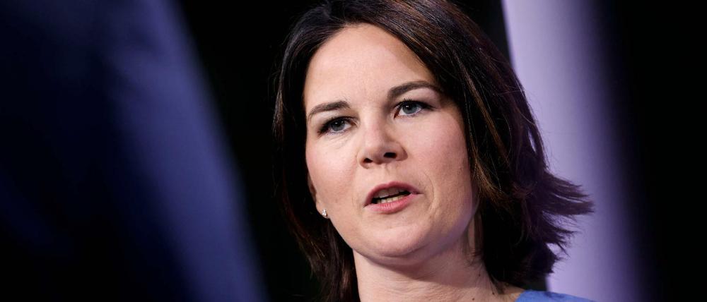 Im Verteidigungsmodus: Annalena Baerbock, Kanzlerkandidatin der Grünen