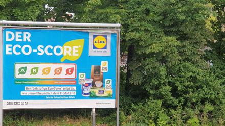 Großer Werbeaufwand: Lidl wirbt in Berlin für den Eco-Score