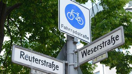 Auf der Weserstraße sollen Radfahrende künftig auf 2,5 Kilometern Vorrang genießen.