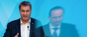 Bayern-MP Markus Söder (CSU) forderte von Impf-Muffel Hubert Aiwanger (Freie Wähler) eine Stellungnahme.