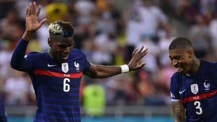 Frankreichs Paul Pogba tanzt nach seinem Traumtor zum 3:1. Danach ging für seine Mannschaft nichts mehr.