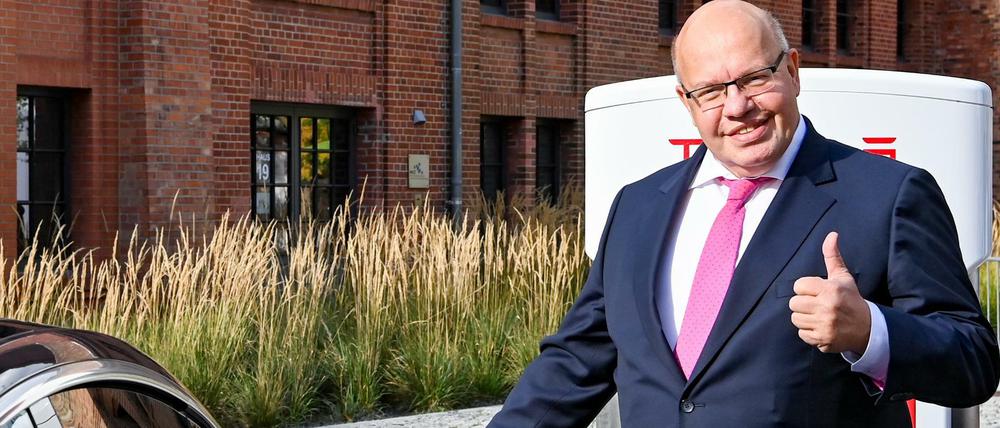 Freut sich über eine Million E-Autos: Wirtschaftsminister Peter Altmaier (CDU).