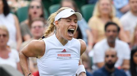 Aufsteigende Form. Nach vielen Enttäuschungen sieht es bei Angelique Kerber in Wimbledon aktuell wieder vielversprechend aus.