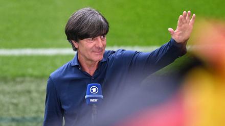 Joachim Löw bei seinem letzten Interview am Spielfeldrand 