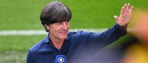 Joachim Löw bei seinem letzten Interview am Spielfeldrand 