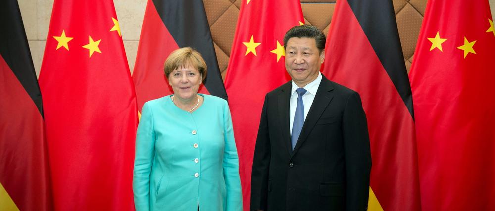 Wie werden es Merkels Nachfolgerin oder Nachfolger mit China umgehen? Die Kanzlerin, hier mit Präsident Xi Jinping, galt dort als verlässliche Partnerin.