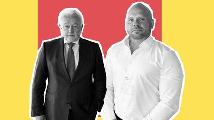 Wolfgang Kubicki (links) und Ricardo Lange bei ihrem Treffen in einem Konferenzraum des Bundestages.