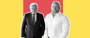Wolfgang Kubicki (links) und Ricardo Lange bei ihrem Treffen in einem Konferenzraum des Bundestages.