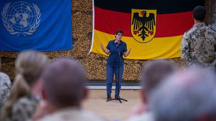 Annegret Kramp-Karrenbauer – hier bei einem Besuch in Mali Anfang Oktober 2019.