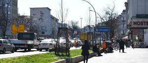 Blick auf den Mehringdamm in Berlin-Kreuzberg.
