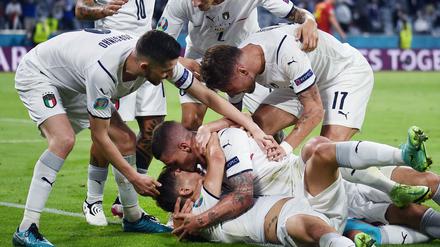 Italien feiert die Wiederaufstehung seiner Mannschaft.