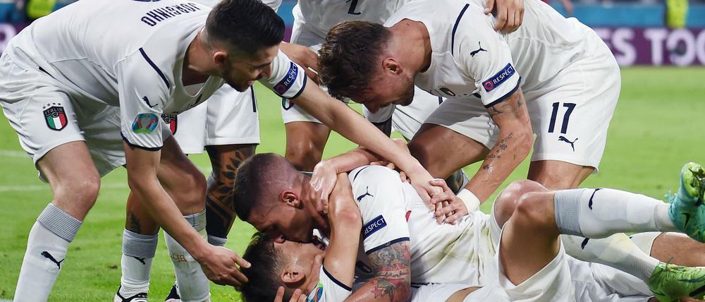Italien feiert die Wiederaufstehung seiner Mannschaft.