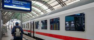 Sonnabendfrüh startete in Dresden der erste direkte IC über Berlin nach Binz.