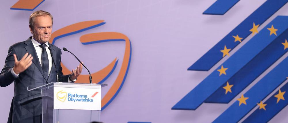 Donald Tusk wirbt für ein Polen im Einklang mit der Europäischen Union.