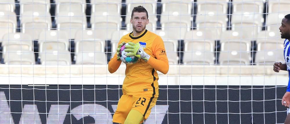 Rune Jarstein hat sein bislang letztes Bundesligaspiel am 21. März bestritten.