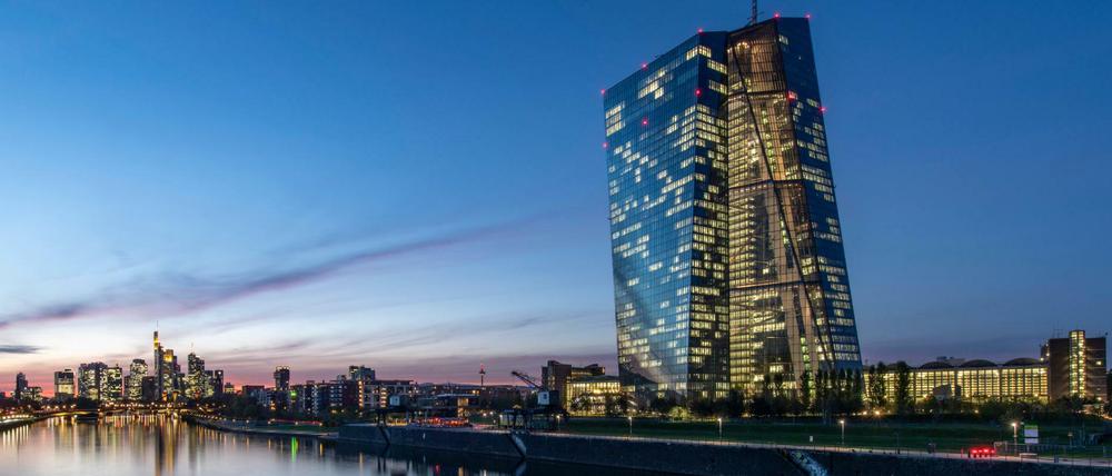 Die Büros der Europäischen Zentralbank (EZB) in Frankfurt am Main.