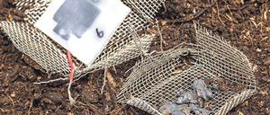 Neuer und verrotteter Kondensator