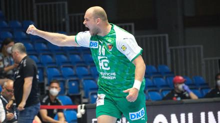 Füchse-Profi Paul Drux wird sein 100.Länderspiel bestreiten.