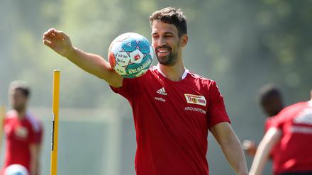 Neuzugang Rani Khedira im Trainingslager in Bad Saarow.