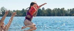 Das Lasego rät vom Baden im Flughafen See ab - die Wasserqualität sei zu schlecht.