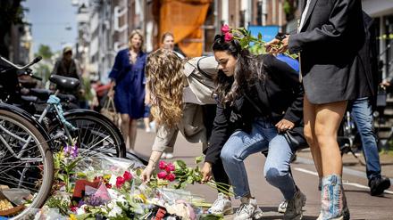 Der Kriminalreporter Peter R. de Vries wurde hier in Amsterdam niedergeschossen.