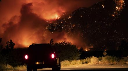 Ein Waldbrand in Kanada.