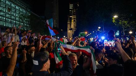Italienische Party am Ku'damm.