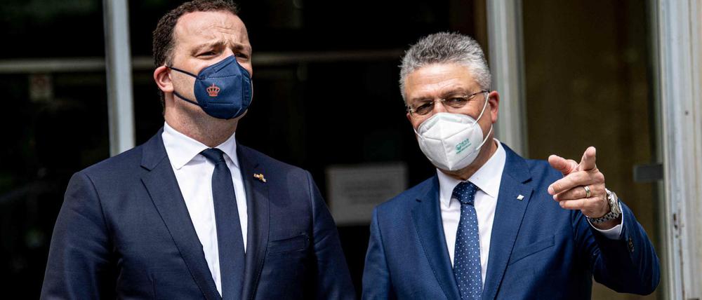 Bundesgesundheitsminister Jens Spahn (CDU) und RKI-Chef Lothar Wieler