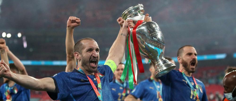 Die italienische Mauer. Giorgio Chiellini (links) und Leonardo Bonucci gehören seit Jahren zu den besten Abwehrduos der Welt. 