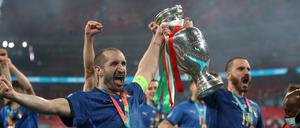 Die italienische Mauer. Giorgio Chiellini (links) und Leonardo Bonucci gehören seit Jahren zu den besten Abwehrduos der Welt. 