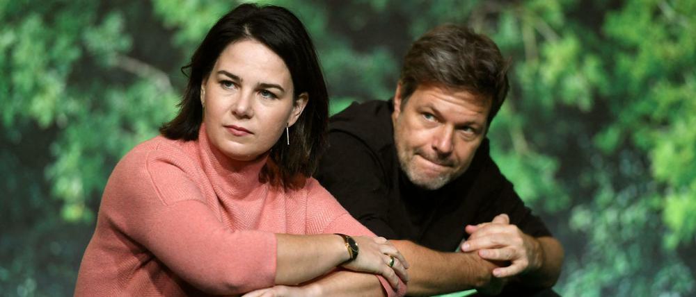Grünen-Spitze unter Druck: Kanzlerkandidatin Annalena Baerbock und Co-Parteichef Robert Habeck (Archivbild von 2019)