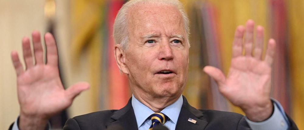 US-Präsident Joe Biden spricht über den Anzug aus Afghanistan.