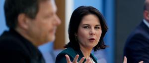 Grünen-Co-Chef Robert Habeck und Kanzlerkandidatin Annalena Baerbock.