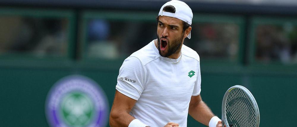 Matteo Berrettini steht im Finale von Wimbledon. 