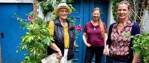 Ohne Männer geht es besser. Besetzerin Rotraud von der Heide, Helga Röhle, Barbara Martin (von links)