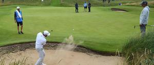Wieder einer drin. Im Sand von Royal St. George's.