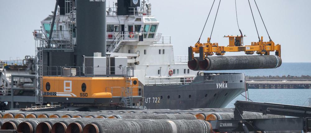 Die letzten Rohre für die Pipeline Nord Stream 2 sollen bis Ende August verlegt sein.
