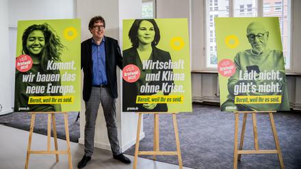 Betont optimistisch: Bundesgeschäftsführer Kellner stellt die Kampagne vor.