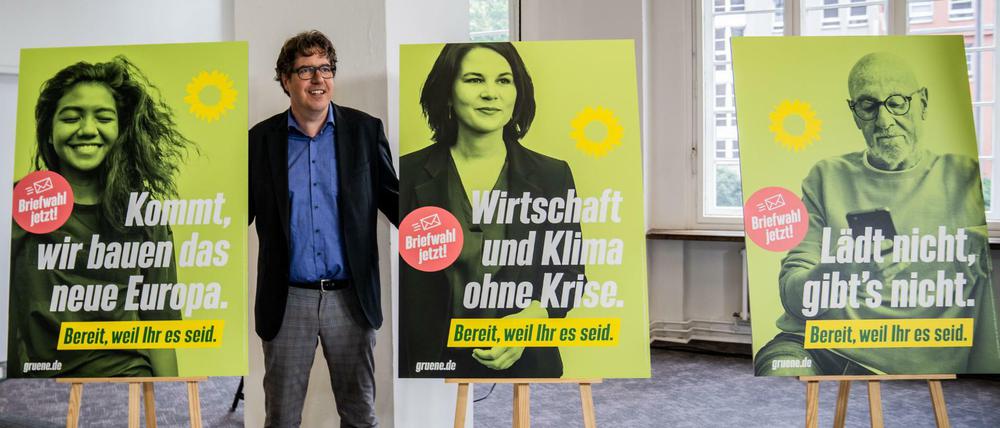 Betont optimistisch: Bundesgeschäftsführer Kellner stellt die Kampagne vor.