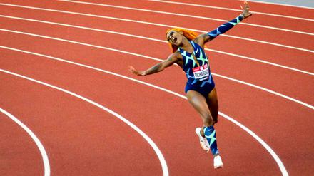  Sha’Carri Richardson jubelte vor wenigen Wochen noch bei den US-Trials. Nun aber darf sie bei Olympia nicht antreten.