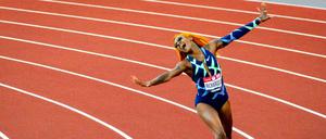  Sha’Carri Richardson jubelte vor wenigen Wochen noch bei den US-Trials. Nun aber darf sie bei Olympia nicht antreten.