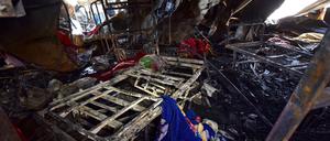 In der Corona-Isolationsstation des Al-Hussein-Krankenhauses im Irak ist in der Nacht ein massives Feuer ausgebrochen.